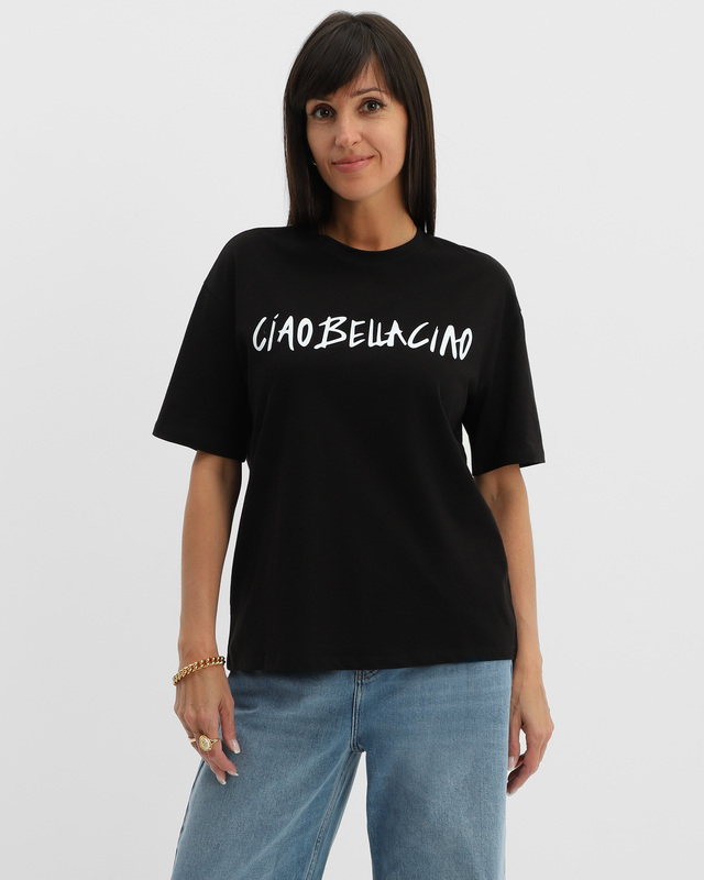 Футболка из хлопка с минималистичным принтом