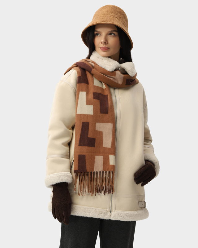 Комплект: палантин, шляпа, перчатки