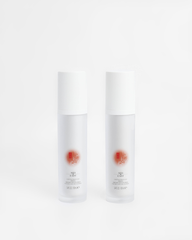 WE Сыворотка для кожи шеи и области декольте с экстрактами каштана и зеленого чая, 100 мл*2, р. Безразмера, цвет Без цвета