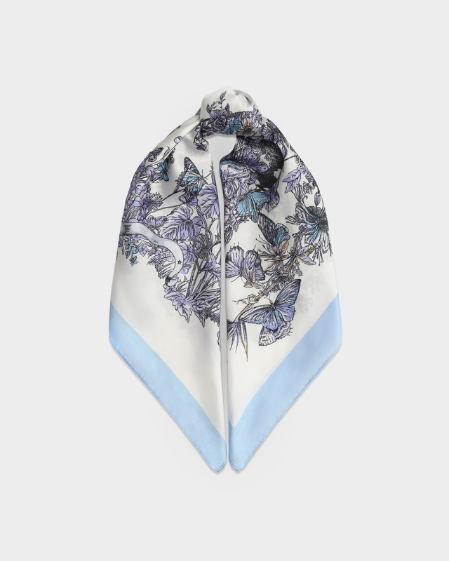 Платок из шелка и вискозы