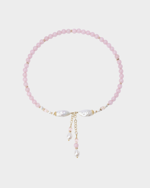 Колье с камнями и жемчугом Майорка