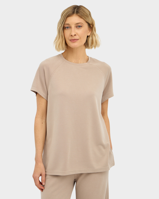 Джемпер с короткими рукавами реглан