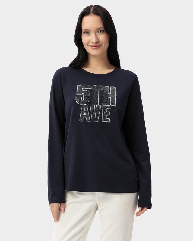 Лонгслив из хлопка и модала