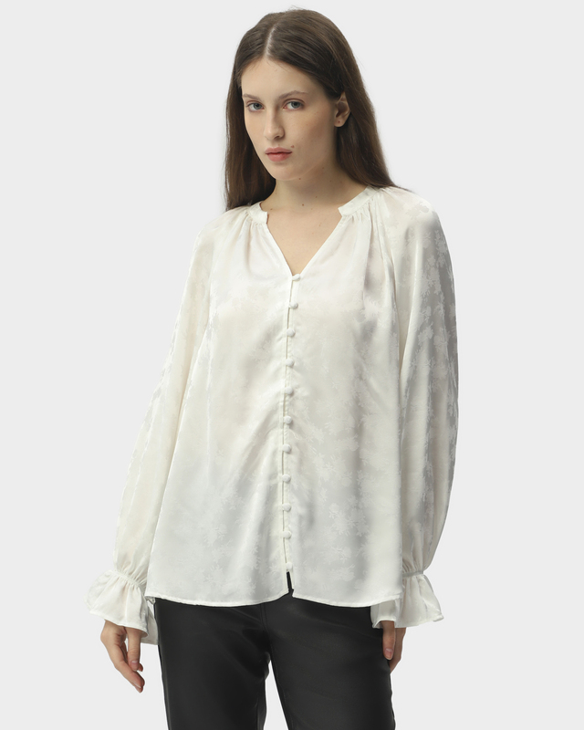 Блузка с жаккардовым рисунком