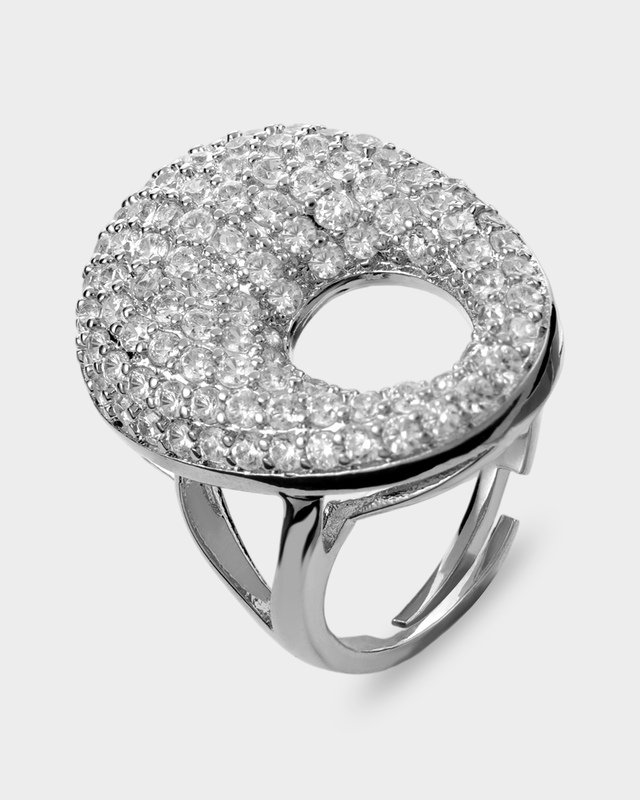 Кольцо с фианитами