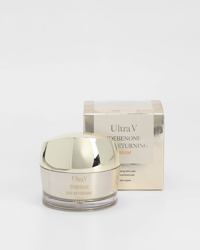 Антивозрастной укрепляющий крем для лица с идебеноном, 50 мл