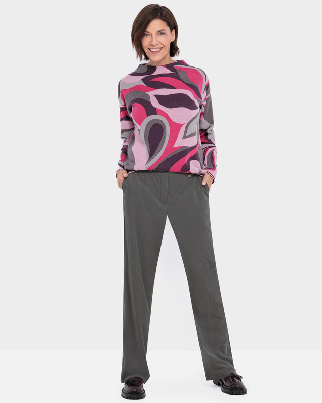 Брюки прямого кроя из вельвета