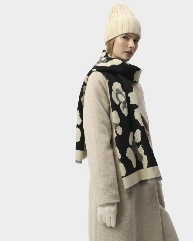 Комплект: двухсторонний палантин, шапка, перчатки