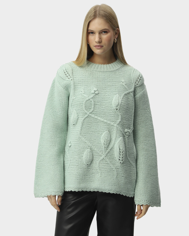 Вязаный пуловер из 100% шерсти мериноса