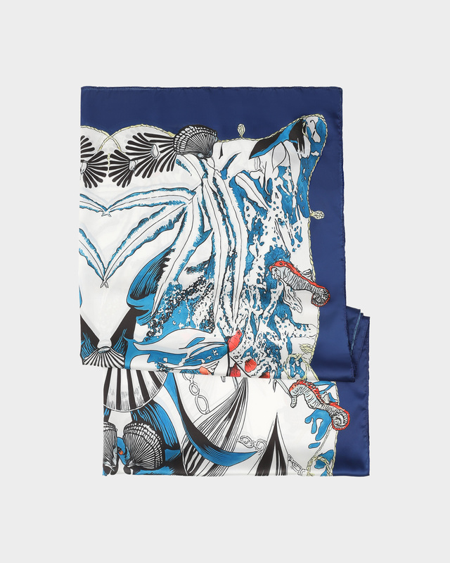 Мягкий палантин с эффектным принтом, 90х180 см