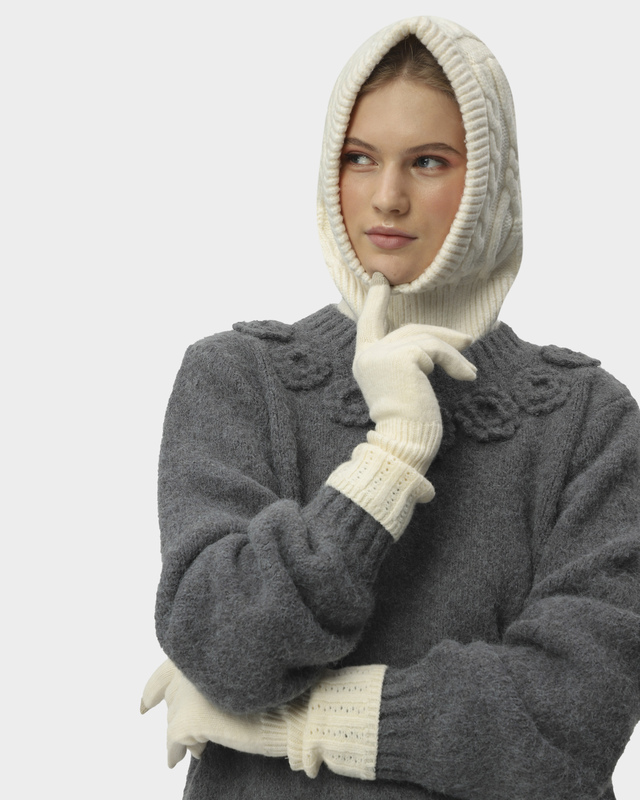 Облегающий капор и перчатки с сенсорными вставками