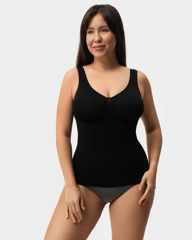 Корректирующий корсет-топ из эластичной ткани с термонитями