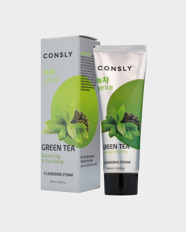 Балансирующая кремовая пенка для умывания с экстрактом зеленого чая 100 мл 599₽