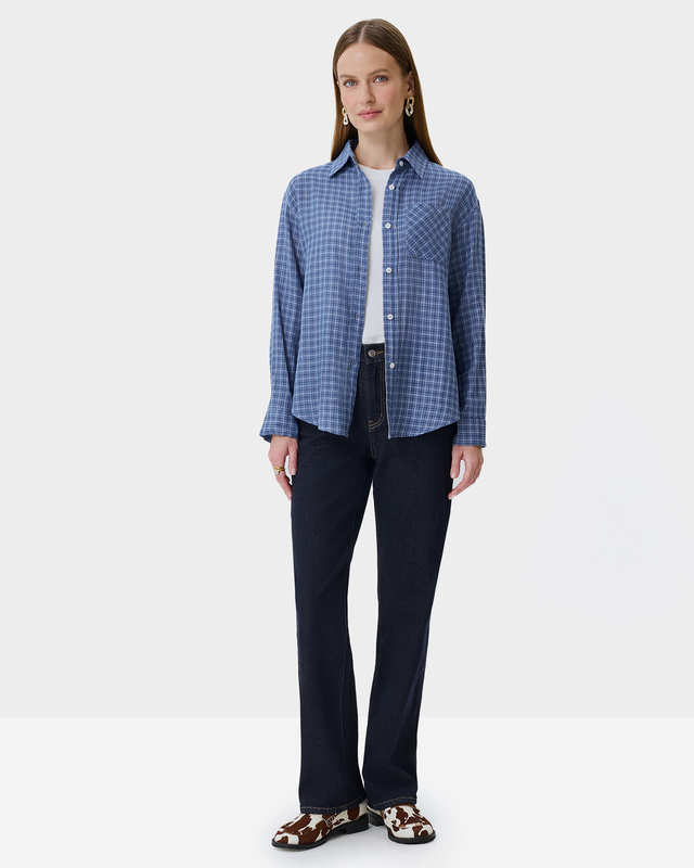 Классические джинсы прямого кроя средней посадки