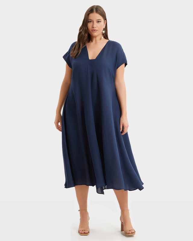 Летнее платье с коротким рукавом из смеси вискозы и льна 19190₽