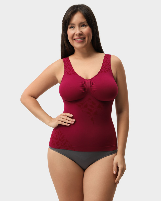 Корректирующий корсет-топ с жаккардовым дизайном