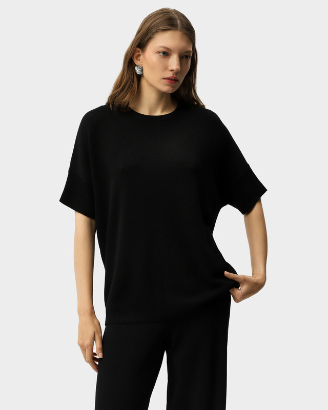 Пуловер с шерстью и кашемиром в составе