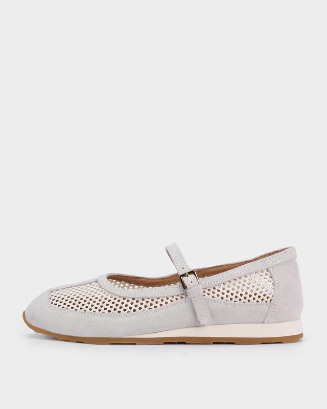 Балетки из натуральной замши с сеткой 6490₽