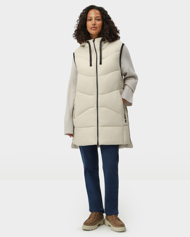 Удлиненный стеганый жилет с утеплителем Thermolite