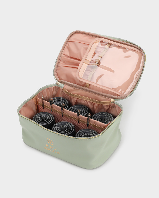 Набор: косметичка с принадлежностями для завивки волос