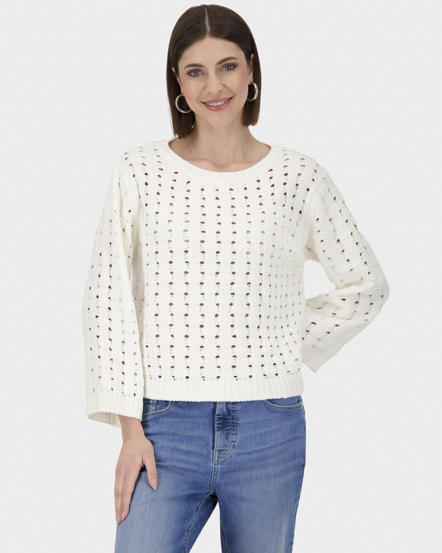 Пуловер из мягкой пряжи синель