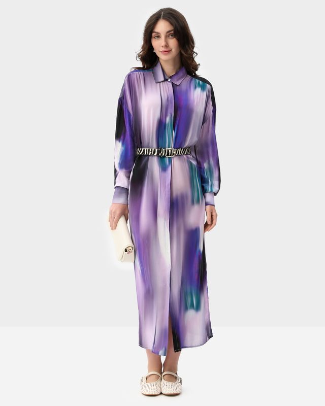 Платье-рубашка из района длины макси 7990₽