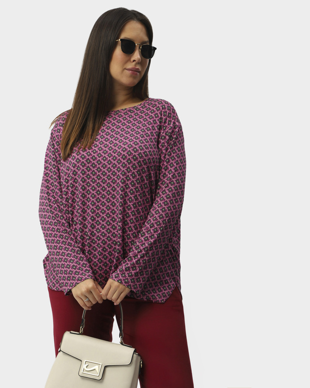 Блузка с геометрическим принтом