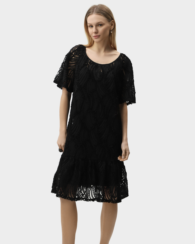 Платье миди с фигурным 3D-узором из тонкого шифона 10990₽