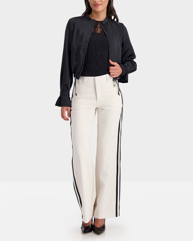 Брюки прямого кроя с лампасами