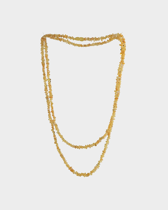 Бусы из натурального янтаря на винтовом замке