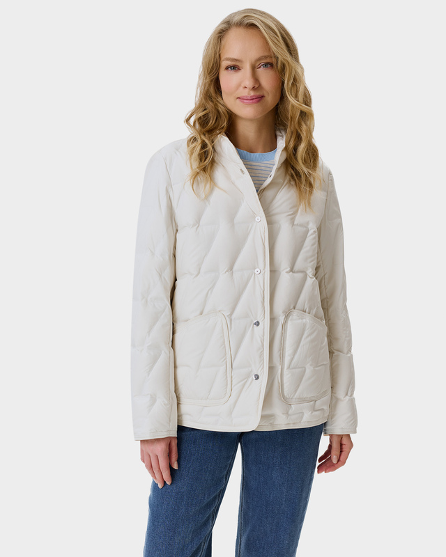 Легкая куртка с фантазийной угловой горячей стежкой