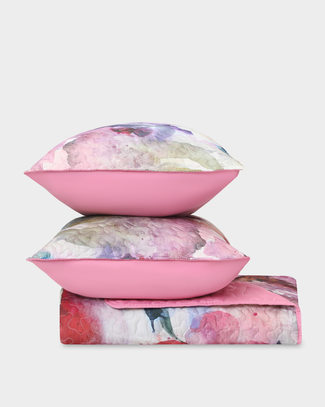 Набор: покрывало и 2 декоративных чехла на подушки &laquo;Акварели&raquo;