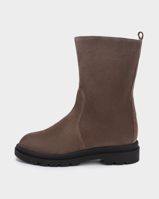 Ботинки с эластичной вставкой на голенище, утепленные натуральной шерстью