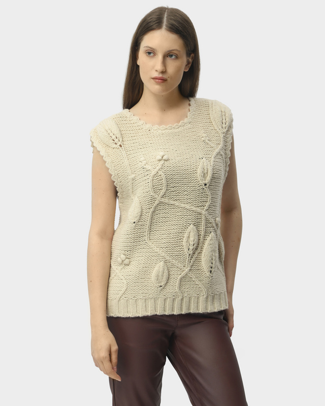 Вязаный жилет из 100% шерсти