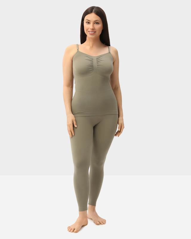 Корректирующие легинсы из шелковистого эластичного материала