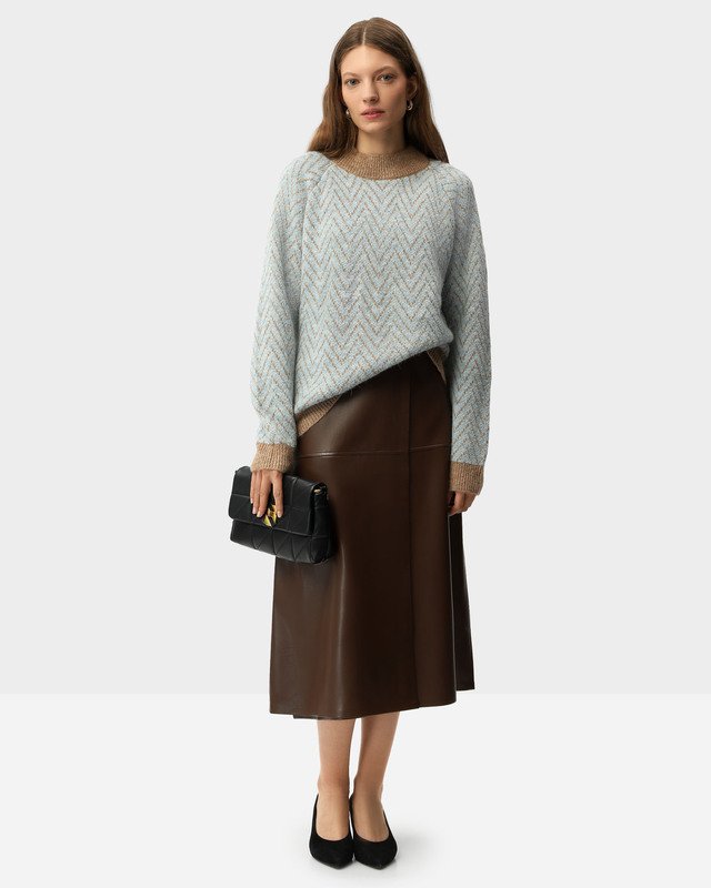 Юбка из экокожи