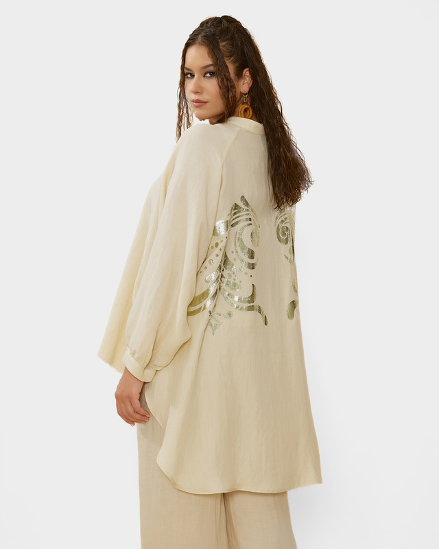 Туника кроя  &laquo;Летучая мышь &raquo; с длинным рукавом