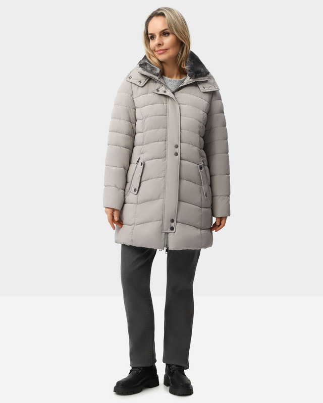 Пальто с наполнителем Down Free и съемным капюшоном