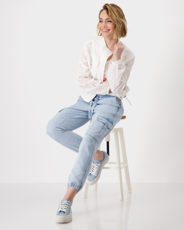 Брюки карго из лиоцелла с эластичным поясом