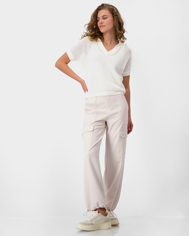 Брюки карго из струящейся ткани с кулиской по низу