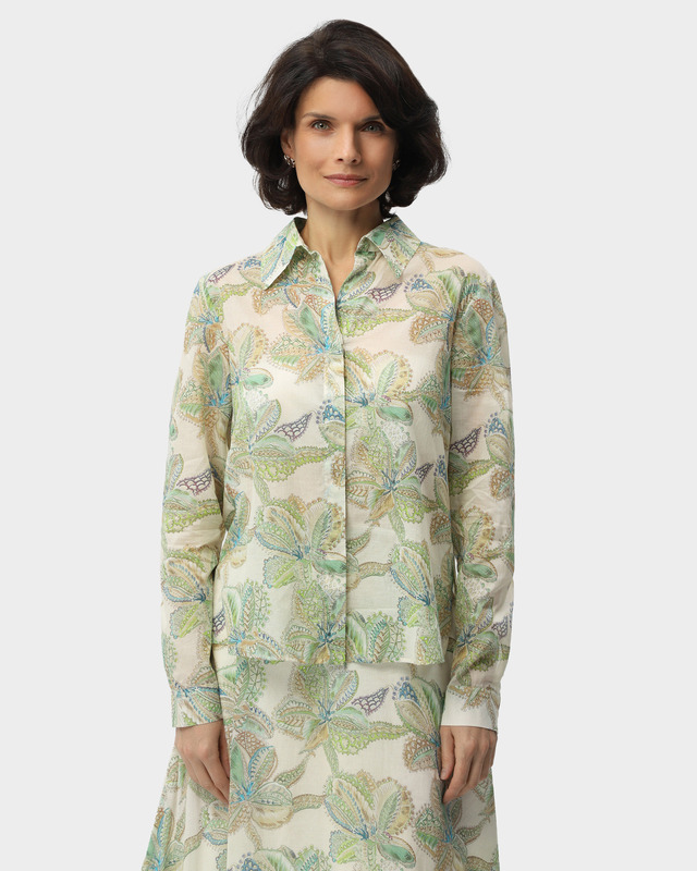 Рубашка из натурального хлопка с цветочным принтом &laquo;Роза пустыни&raquo;