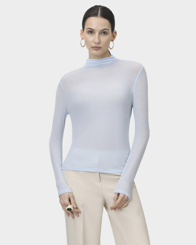 Водолазка полуприлегающего кроя с шерстью в составе