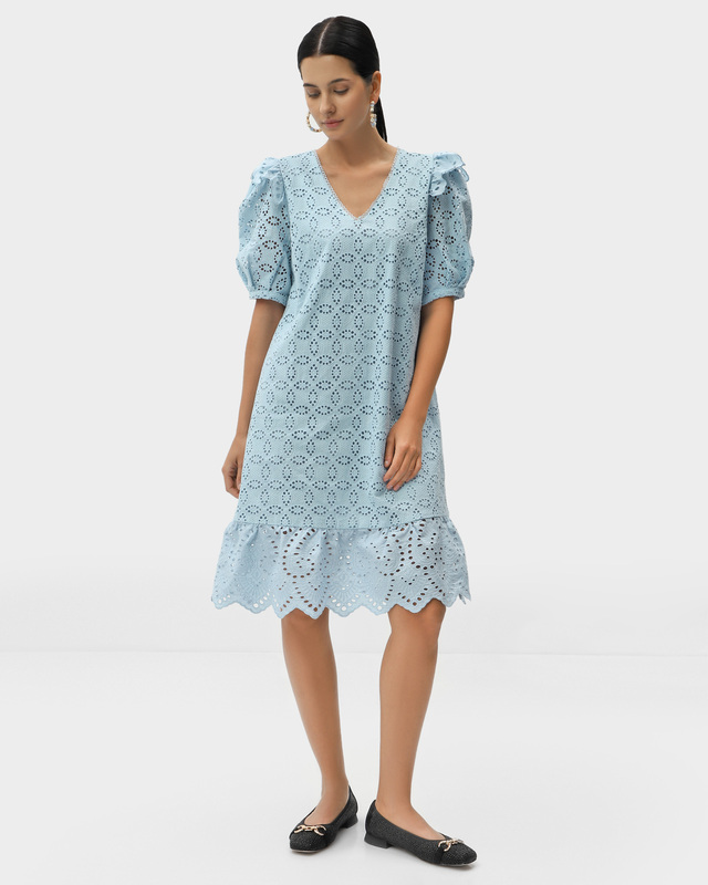 Хлопковое платье с застежкой на молнию 5990₽