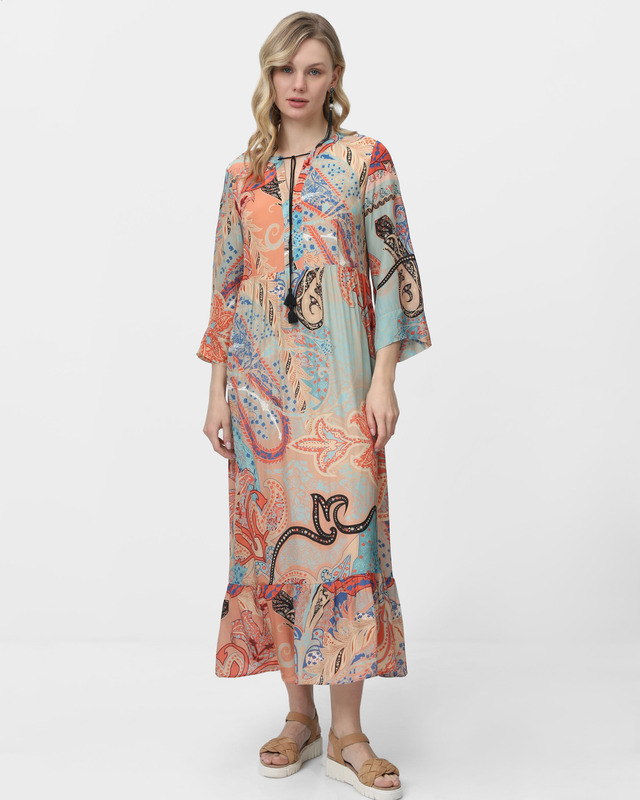 Длинное платье из вискозы с принтом пейсли 11190₽