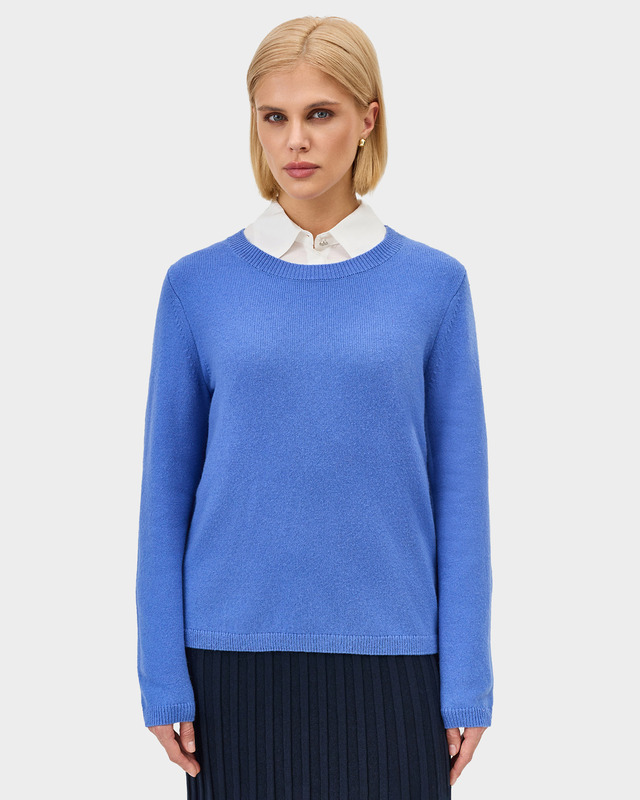 Вязаный джемпер прямого кроя с шерстью в составе