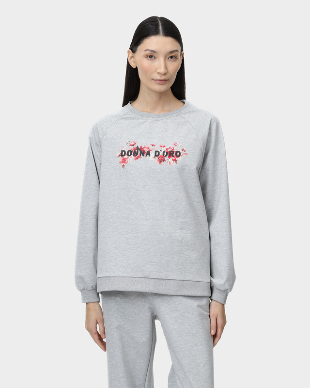 Свитшот с хлопком в составе