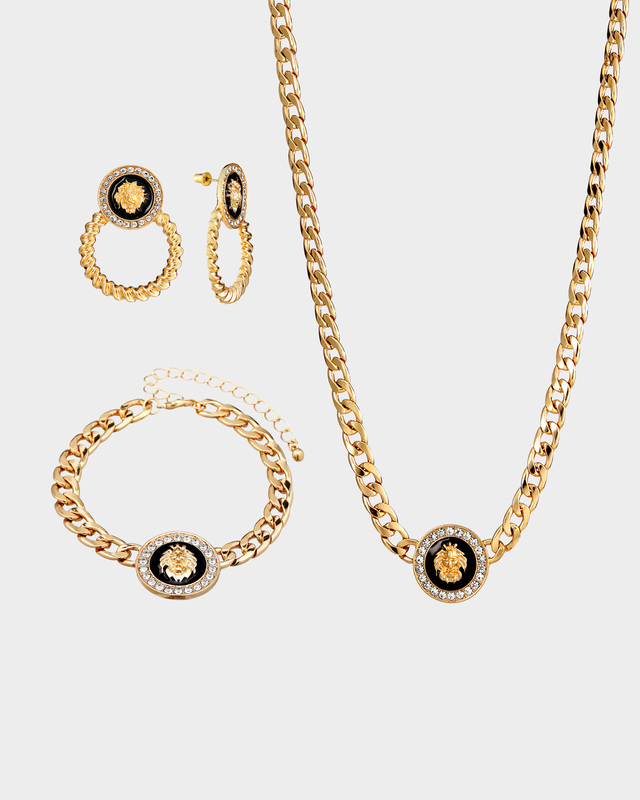 Набор: колье, браслет и серьги