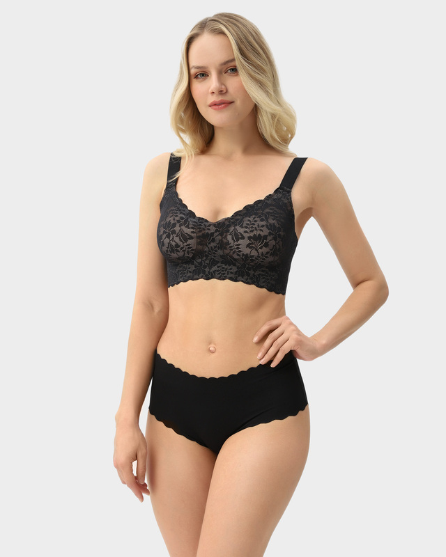 Бюстье из премиум-кружева с анатомическими чашечками