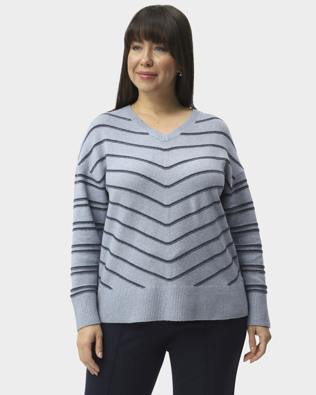 Пуловер с хлопком в составе