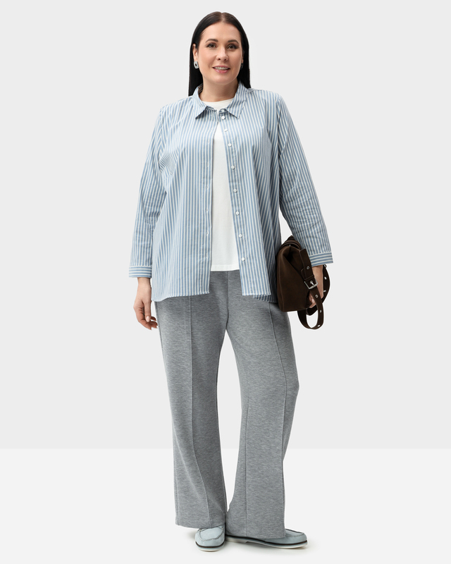 Брюки из скубы с эластичным поясом